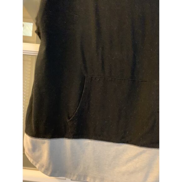 Zelos black hooded pullover sweatshirt unique womens sz small - Picture 4 of 7